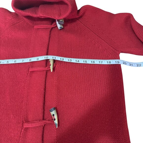 Christopher Fischer Women's Red Knitted Long Sleeve Collared Sweater Cardigan S - Picture 5 of 8